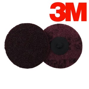 1개 3M SC 롤록 75mm (3인치) 180방 적색 MED 수세미 디스크 스카치