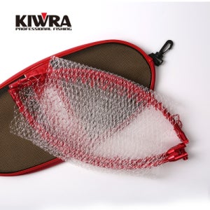 키우라 두랄루민 후레임 경심 뜰채망 뜰망 프레임 세트 K-828 레드 55cm