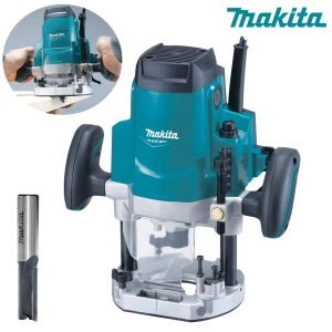 makita 루터기 (유선 1650W) 고출력/루터날포함 3600B 콜렛/12mm 라우터 트리머 목공 홈파기