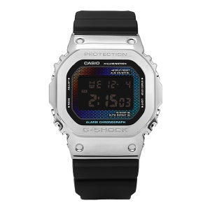 지샥 GM-5600RW-1DR (GM-5600RW-1) 5600 시리즈 디지털 스퀘어 스포츠 군인 무지개 벽돌 남성 우레탄시계