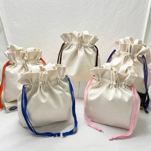 국내제작 끈9가지칼라 무지 에코백 광목 캔퍼스가방 광목더스트백 미니 이너백 파우치제작