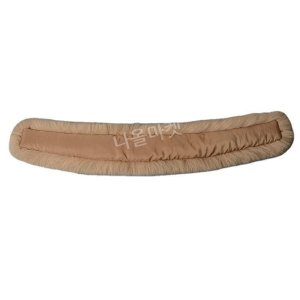 라쿤털 패딩 롱코트 교체 깃 페이크털 폭스퍼 모자털 블랙 75 cm