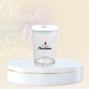 크리스마스 사각 컵 + 스트로 사각캡 포함 355ML 크리스마스 에디션 한정판