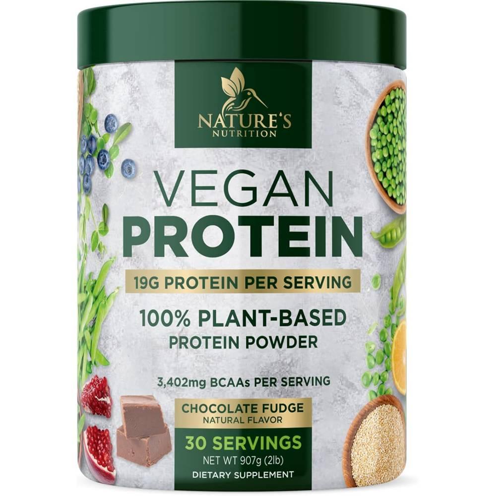 네이쳐<b>뉴트리션</b> 식물성 프로틴 파우더 초콜릿퍼지맛 907g Nature’s Nutrition Vegan Protein