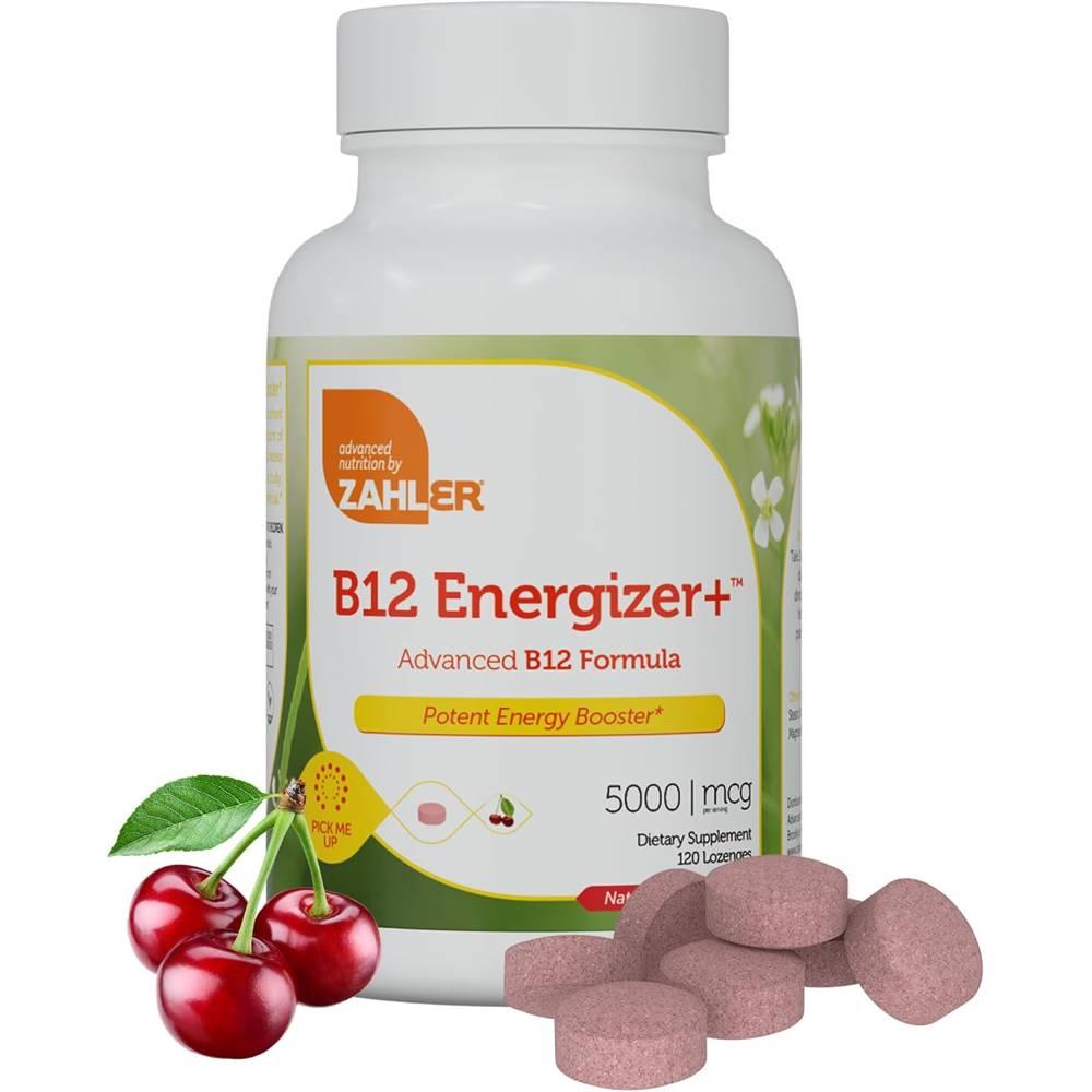 <b>자일러 비타민</b>B12 에너자이저+ 5000 mcg 체리맛 로젠지 180정 Zahler B12 Energizer+