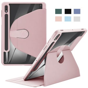 갤럭시탭S8 S7 11인치 T870 X700 360도 회전 거치대 S펜 수납 심플 가죽 태블릿 케이스