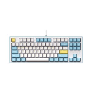 COX CK01 PBT TKL SL 유선 게이밍 기계식 키보드 텐키리스, 저소음 백축