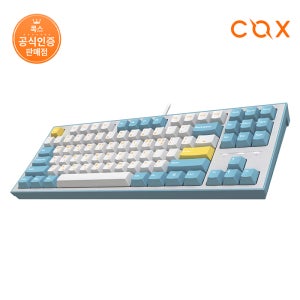 [특가] COX CK01SL TKL PBT 45GF 저소음 텐키리스 기계식 키보드 크림소다, 45g 백축