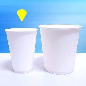 무지 너도컵 일회용 종이 정수기 미니 위생 코팅된 생수컵