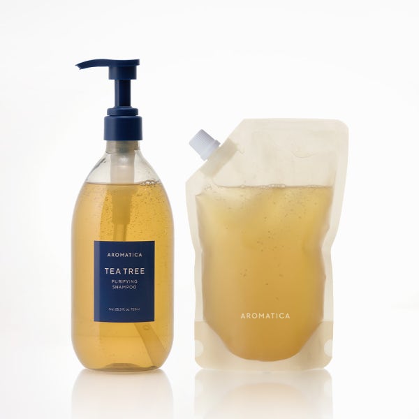 아로마티카 티트리 퓨리파잉 샴푸 750ML+리필500ML탈모 기능성 지성 두피 쿨링