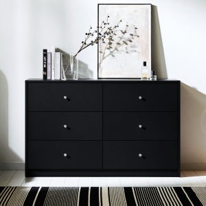 클래식 속 깊은 1200 3단 와이드 서랍장 수납장 3color