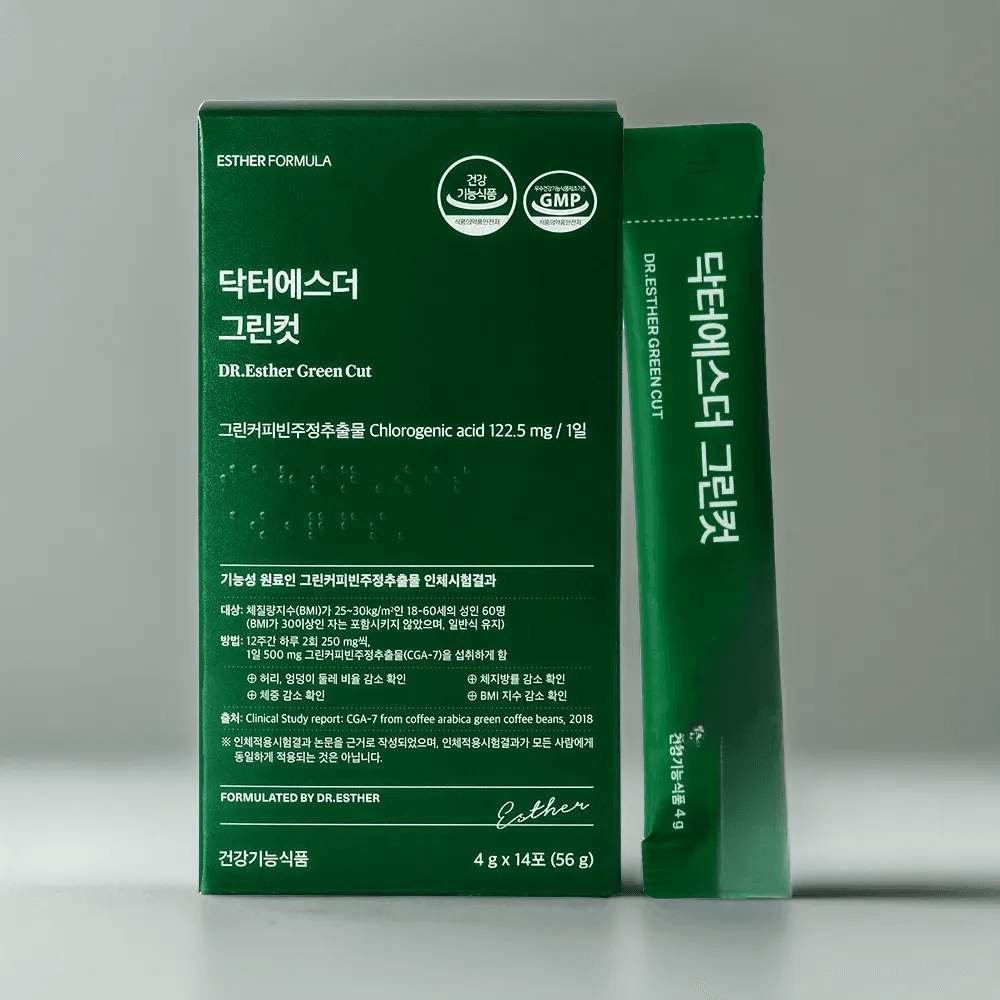 여에스더 그린컷 다이어트 에스더포뮬러 그린커피빈 <b>클로로겐산</b> 체지방감소