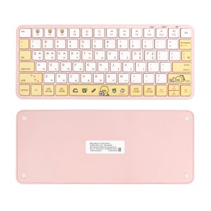 카카오프렌즈 텐키리스 무선키보드 열공 캐릭터 핑크 춘식이