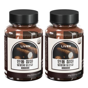 안동 참마 알로에 유산균 프리미엄정 60정 300g, 2개