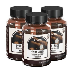 안동 참마 알로에 유산균 프리미엄정 60정 300g, 3개