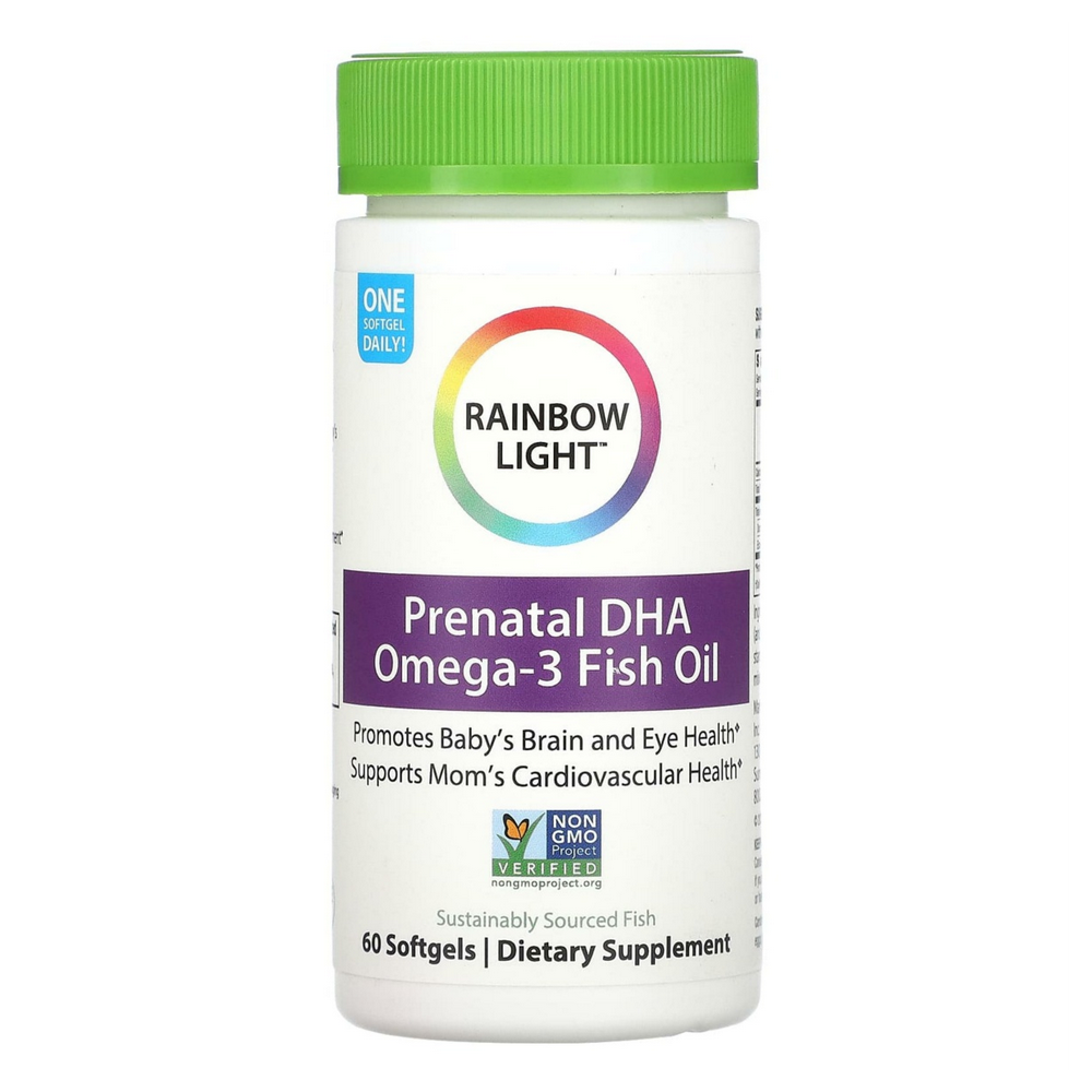 레인보우라이트 <b>프리네이탈</b> <b>DHA</b> 오메가3 피쉬오일 60소프트젤