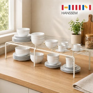 한샘 SOK 접시정리대 확장형 컵거치대 주방 수납 그릇 정리대 선반랙