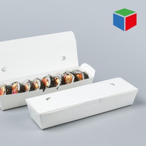종이도시락 KD-381 흰색-무지
