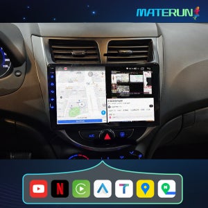 엑센트 안드로이드 올인원 매립형 카플레이 10-17 디럭스 오디오호환