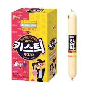 롯데햄 키스틱 체다치즈 550g (55gx10개입) / 간식 소시지