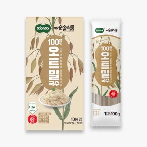 순솔 100% 오트밀국수 1kg (100g x 10봉) 다이어트면 당뇨국수 식이섬유
