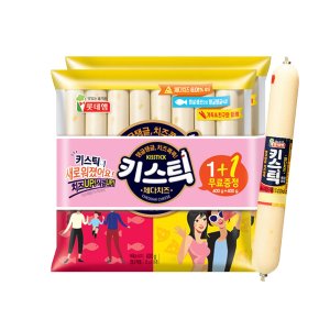 롯데햄 키스틱 체다치즈 400g+400g (25gx32개입) / 간식 소세지