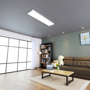 비츠온 T슬림 엣지 LED 평판등 플리커프리 거실조명 5700K 1285x320mm 주광색