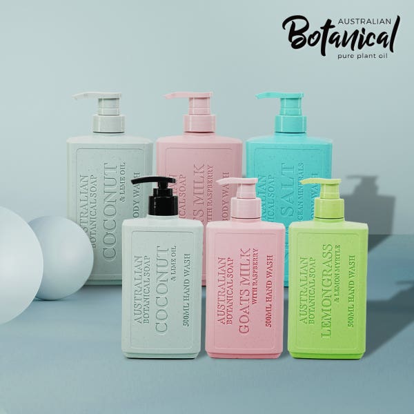 ABS 보태니컬 100% 식물성오일 천연 핸드워시 500ml, 바디워시 750ml 6종 택1