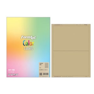 폼텍 크라프트 라벨지 2칸 10매 LK-3120 스티커 용지