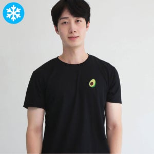 기능성 쿨론 반팔티셔츠 PK기능성 빅사이즈 라운드 쿨 드라이핏 운동 아보카도자수 캐릭터