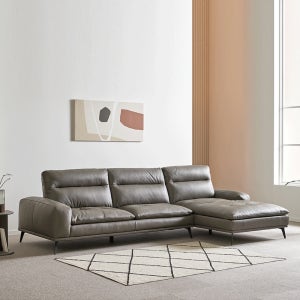 코모도홈 허그미 스윙소파 4인용 카우치 천연 가죽소파