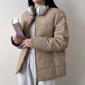 여자 경량패딩 오버핏 웰론 커플 유넥 패딩