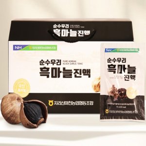 지리산마천농협 순수우리 흑마늘진액 70ml x 30포 선물세트