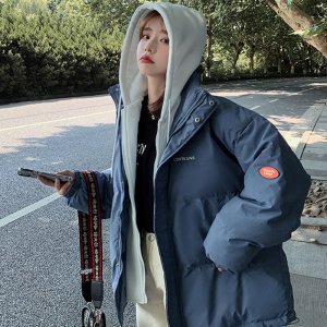 여자 후드 일체형 페이크 패딩 웰론 두꺼운 겨울 방한 따뜻한 캐주얼 외투 아우터 잠바