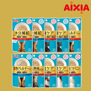 아이시아 아이케어 인/나트륨 함량 Down 고양이 기능성케어 35g (10종콤보세트)