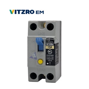 비츠로이엠 VLP 32Mha 15A (고감도15mA) 분전반용 누전차단기