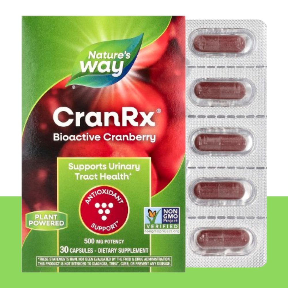 <b>네이처스웨이</b> 크랜베리 Cranberry CranRx 500mg 30 식물성캡슐