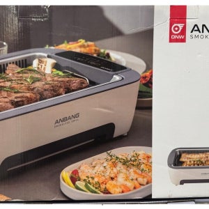 안방 연기잡는그릴파워 LED 컨트롤러 냄새 연기를 흡입하는 공기 순환구조 논스틱 코팅팬