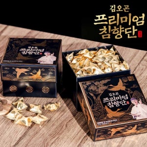 김오곤 프리미엄 침향 단 쇼핑백 침향 명절 부모님 선물세트 450g, 1개