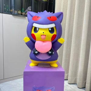 포켓몬피규어 1:1스케일 포켓몬 팬텀피카츄 43CM 귀여운 애니메이션피규어