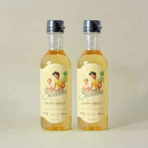 스윗비아 액상 알룰로스 나한과 알로로스 시럽 대체감미료 550g, 2개