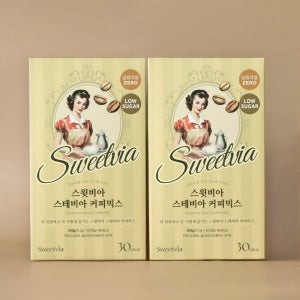 스윗비아 스테비아 커피믹스 제로슈가커피 1박스 30개입, 2개