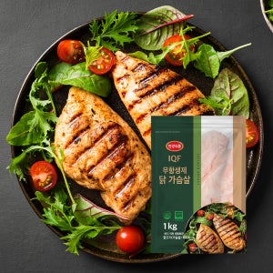 한강식품 IQF 무항생제 닭 가슴살 1kg