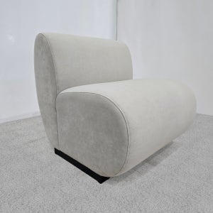 D80 1인용쇼파 카페 호텔 휴게실 라운지 조약돌 부클레 스웨이드 소파