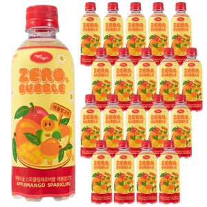 [위글위글 X 블링부스터] 스파클링 제로 버블 애플망고, 355ml, 20개