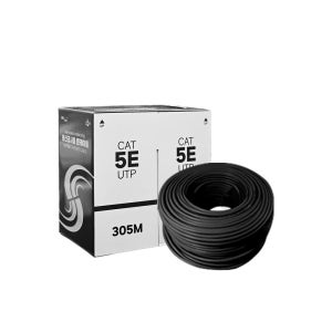LANstar Cat5E UTP 305M 케이블 CCA재질 FLUKE 305m, 블랙