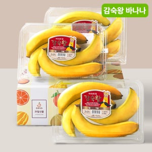 [프루미츠] 쫀득한 감숙왕 바나나 3팩 총 2.2kg