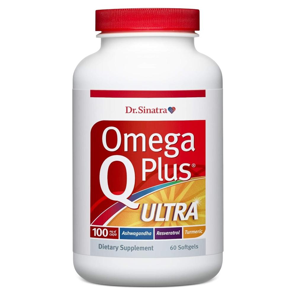 닥터시나트라 <b>오메가큐플러스</b>울트라 <b>오메가</b>3 코큐텐100mg 아슈와간다 <b>레스베라트롤</b> 강황 60