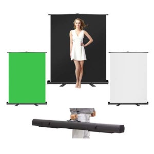 유튜브 크로마키 이동형 롤 스크린 촬영 배경 HV801