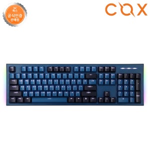 COX CK01 Navy RGB 게이밍 기계식키보드 네이비, 적축